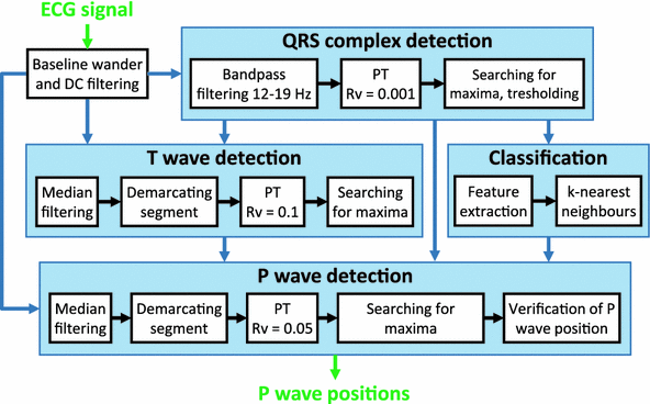 automatic detection of p wave in ecg during ventricular p wave ecg