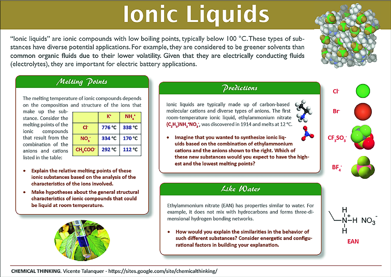 Assessing For Chemical Thinking Springerlink