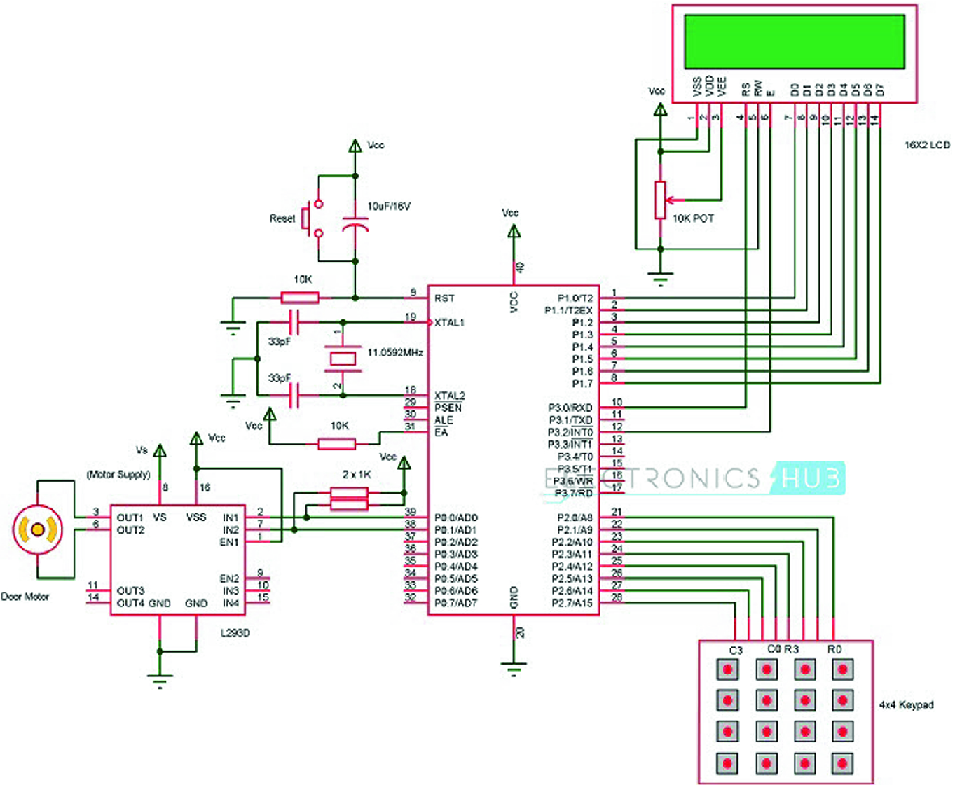 Design Of Password Based Door Locking System Springerlink