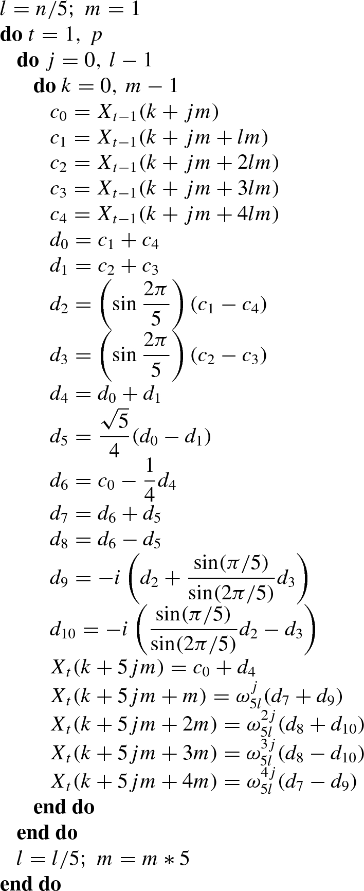 Mixed Radix Fft Algorithms Springerlink