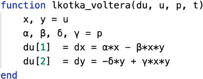 Simulation Of Lotka Volterra Equations Using Differentiable Programming In Julia Springerlink