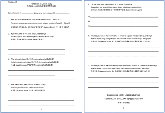 Video As A Medium For Introducing Lesson Study To Multi Ethnic