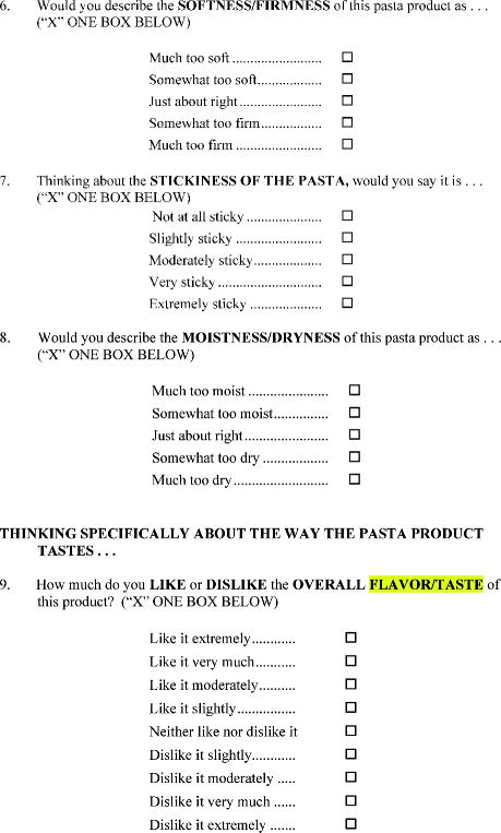 Consumer Field Tests and Questionnaire Design  SpringerLink