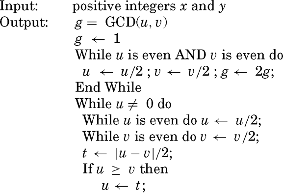 Binary Euclidean Algorithm Springerlink