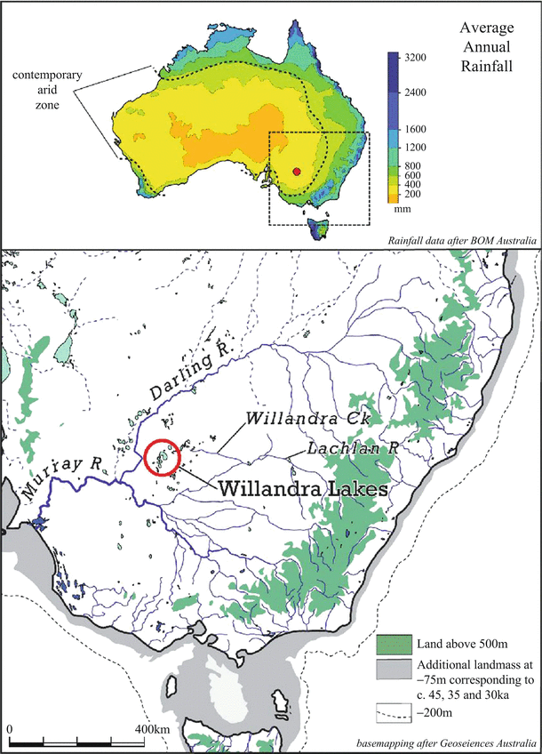 Lake Mungo Australia Map Lake Mungo, Archaeology Of | Springerlink