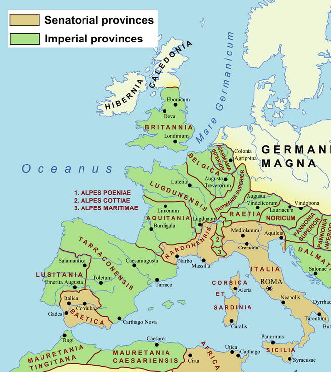 Roman Empire Provinces Map Western Roman Provinces, Archaeology Of The | Springerlink