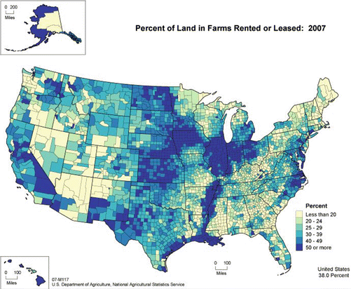 Farm Land Ownership Map Absentee Landlords And Agriculture | Springerlink