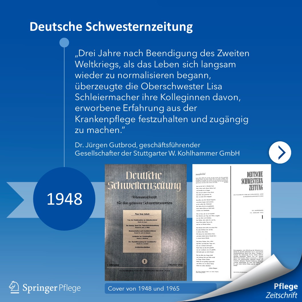 1948 erschien die "Deutsche Schwesternzeitung",