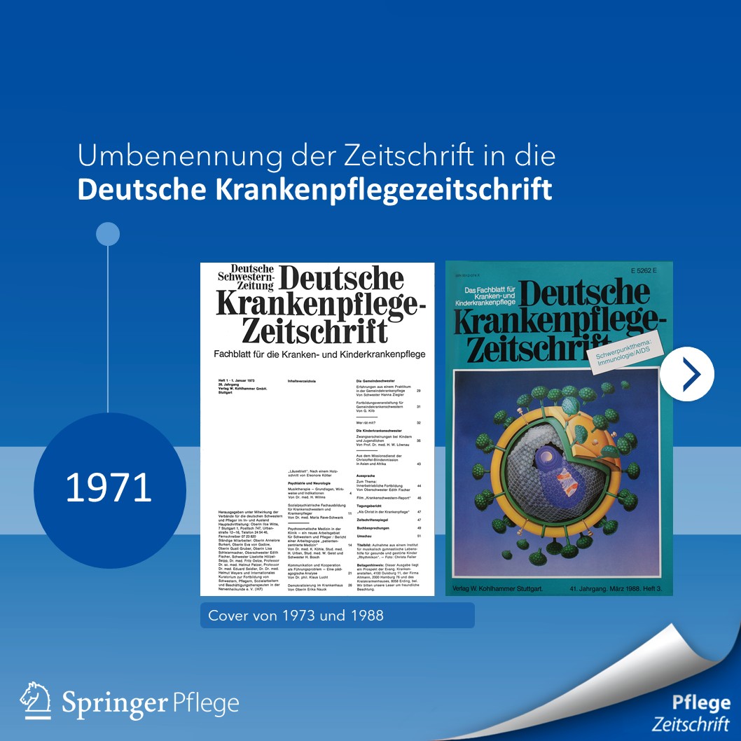  die 1971 in "Deutsche Krankenpflegezeitschrift" umbenannt wurde.