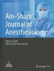 Ain-Shams Journal of Anesthesiology Cover Image