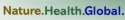 logo with text reading nature health global