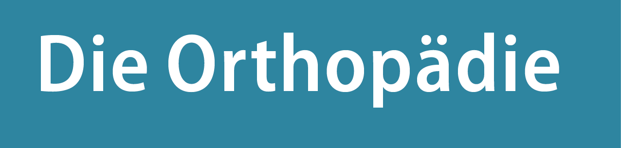 Schriftzug Die Orthopädie