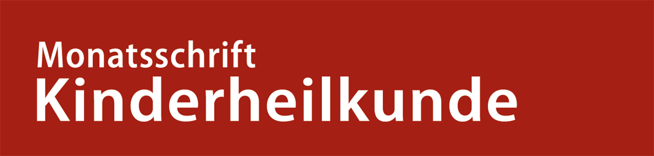 Schriftzug Monatsschrift Kinderheilkunde