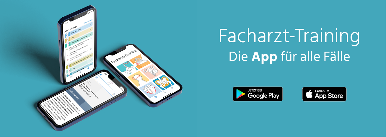 Jetzt die Facharzt-Training App herunterladen!