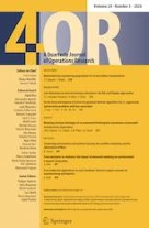 Volume 24, Issue 3 | 4OR | Springer Nature Link