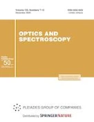 Home | Optics and Spectroscopy | Springer Nature Link