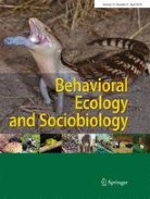 Behavioral Ecology And Sociobiology | Volume 73, Issue 4