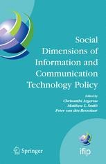 Social Dimensions of Information and Communication Technology Policy ...