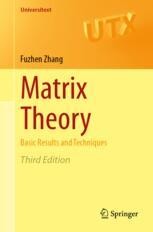 Matrix Theory: Basic Results and Techniques | Springer Nature Link