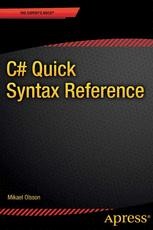 C# Quick Syntax Reference | SpringerLink