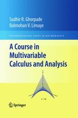 A Course in Multivariable Calculus and Analysis | SpringerLink