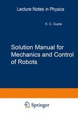 Solution Manual for Mechanics and Control of Robots: Springer, 1997 |  SpringerLink