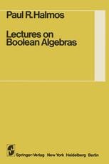 Lectures on Boolean Algebras | Springer Nature Link