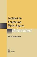 Lectures on Analysis on Metric Spaces | SpringerLink
