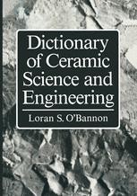 Dictionary of Ceramic Science and Engineering | SpringerLink