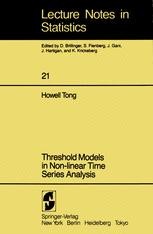 Threshold Models in Non-linear Time Series Analysis | SpringerLink