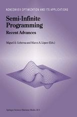 Semi-Infinite Programming: Recent Advances | SpringerLink