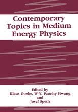 Contemporary Topics in Medium Energy Physics | Springer Nature Link