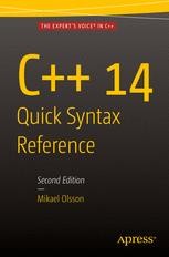 C++ 14 Quick Syntax Reference: Second Edition | SpringerLink