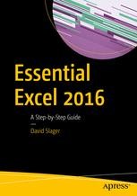 Essential Excel 2016: A Step-by-Step Guide | SpringerLink