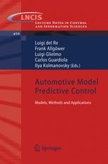 Automotive Model Predictive Control: Models, Methods and Applications ...