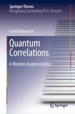 Quantum Correlations: A Modern Augmentation | Springer Nature Link