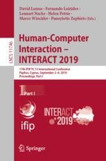 Human-Computer Interaction – INTERACT 2019: 17th IFIP TC 13