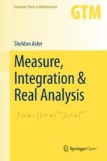 Measure, Integration & Real Analysis | SpringerLink