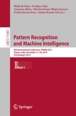 Pattern Recognition and Machine Intelligence: 8th International ...