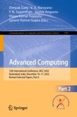 Advanced Computing: 12th International Conference, IACC 2022, Hyderabad ...