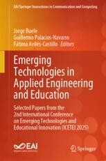 Springer Conference Book Emerging Technologies in Applied Engineering and Education: Selected ...