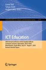ICT Education: 54th Annual Conference of the Southern African Computer ...