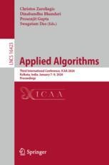 Applied Algorithms: Third International Conference, ICAA 2026, Kolkata ...