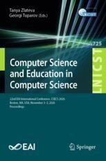 Computer Science and Education in Computer Science: 22nd EAI ...
