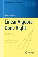 Linear Algebra Done Right | SpringerLink