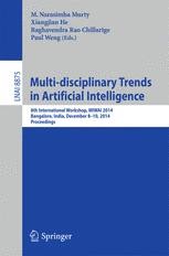 Multi-disciplinary Trends In Artificial Intelligence: 8th International 