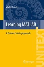 Learning MATLAB: A Problem Solving Approach | SpringerLink