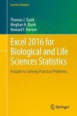 Excel 2016 for Biological and Life Sciences Statistics: A Guide to ...
