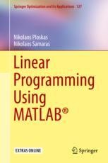Linear Programming Using MATLAB® | SpringerLink