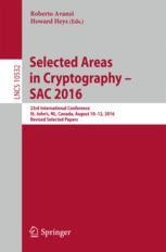 Selected Areas in Cryptography – SAC 2016: 23rd International 